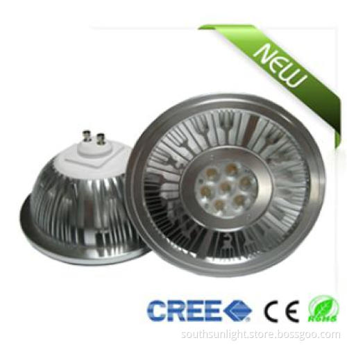 New High Power 3-years Warranty CREE XPE AR111-7x1W-GU10 LED Spotlight